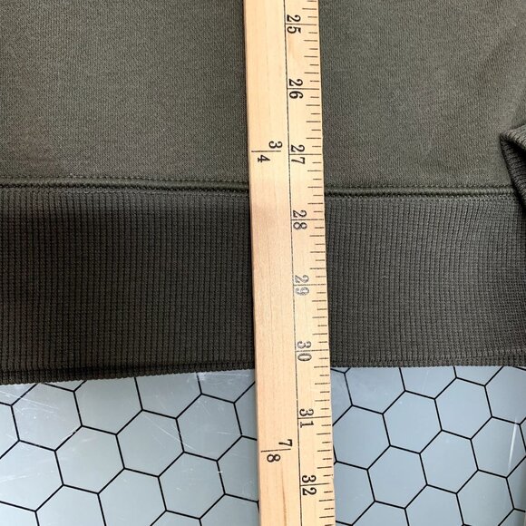 Under Armour Hoodie Mens XL Army Green Loose Drawstring Kangaroo Pocket Pullover - Picture 5 of 9